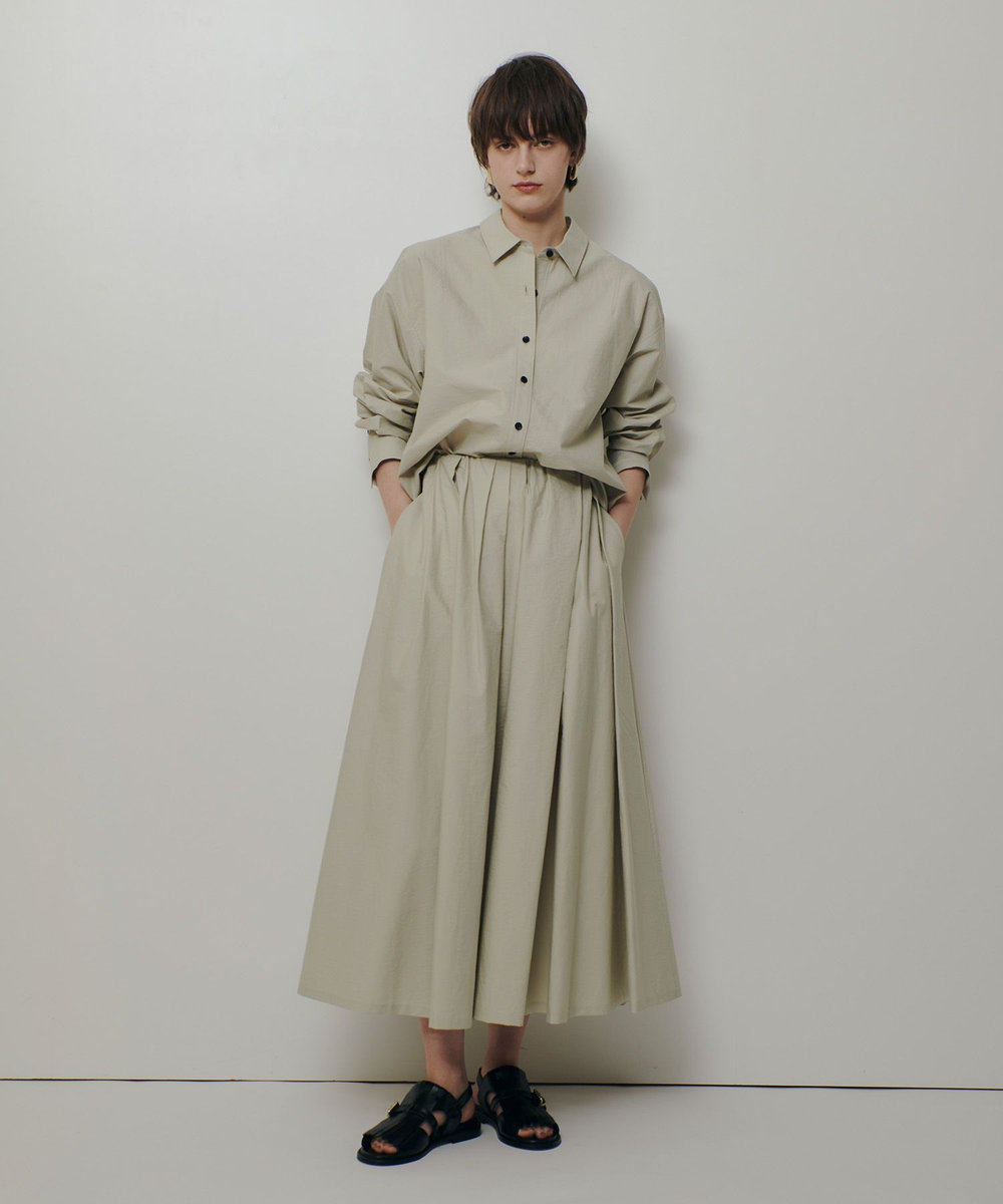 allureville 【ATELIER Line】タイプライターロングシャツ ベージュ (11)