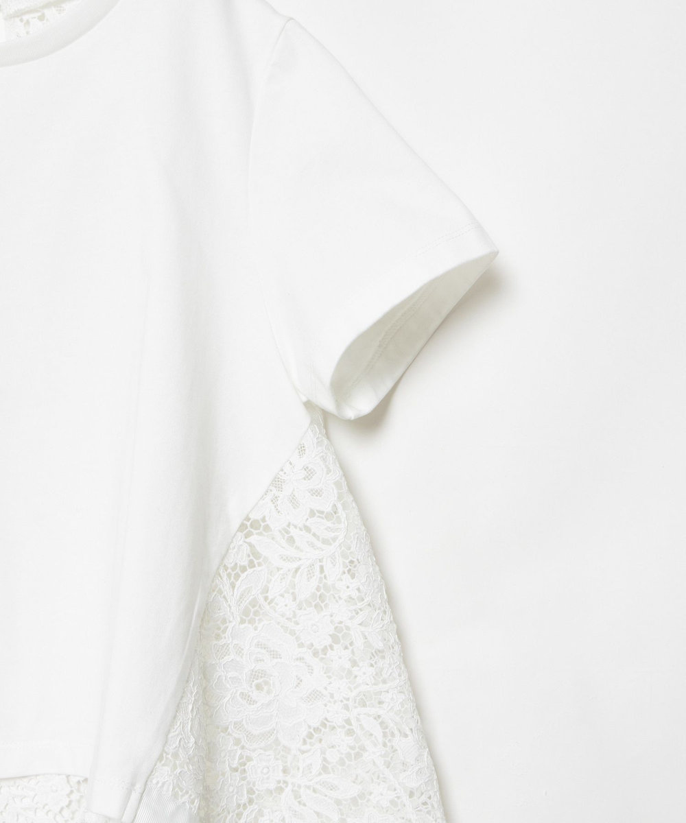 LOULOU WILLOUGHBY 【LOULOU WILLOUGHBY】レースドッキングプルオーバーブラウス ホワイト (01)