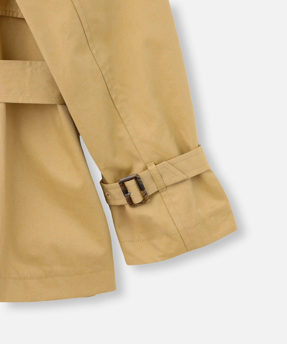 allureville スーピマコットンミドルトレンチコート ベージュ (11)