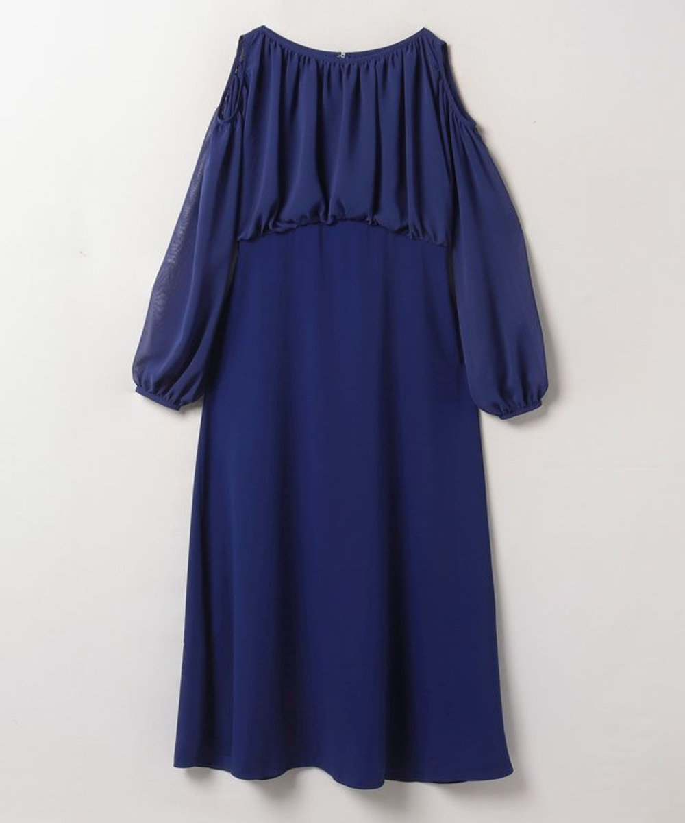 【美品✨】アルアバイル　ドレープドルマンギャザーワンピース　ドレス　ブルー trim_ofalv_iteme5d4ff8a9a3f11e