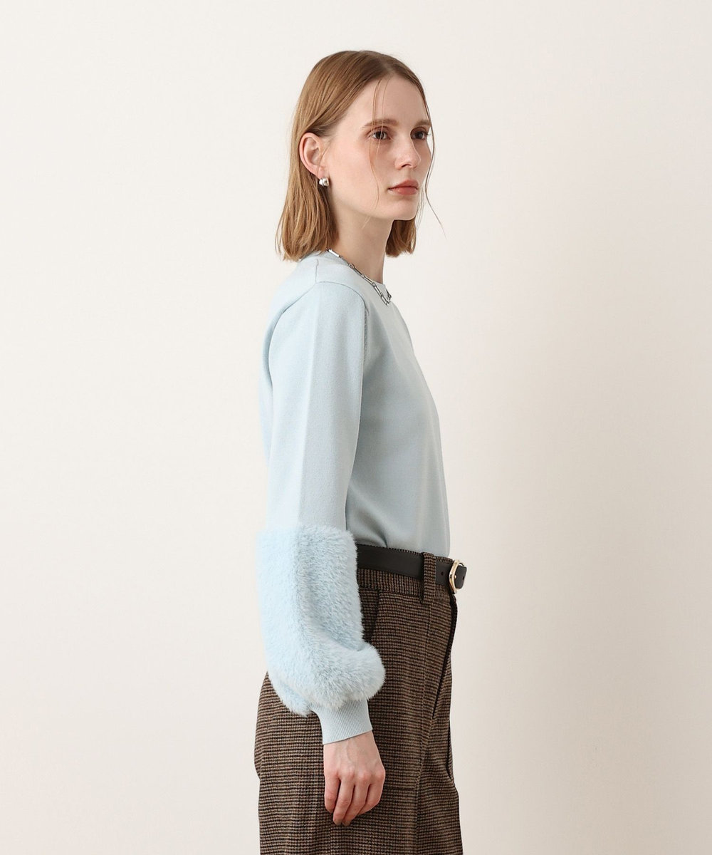 allureville フェザーカフプルオーバー サックス (63)