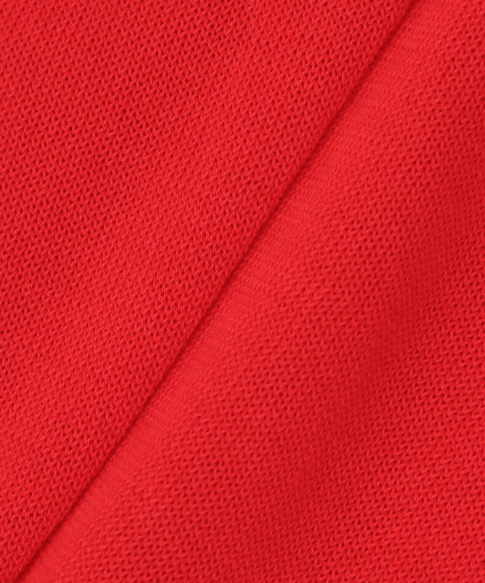 allureville コットンシルクVネックプルオーバー レッド (43)