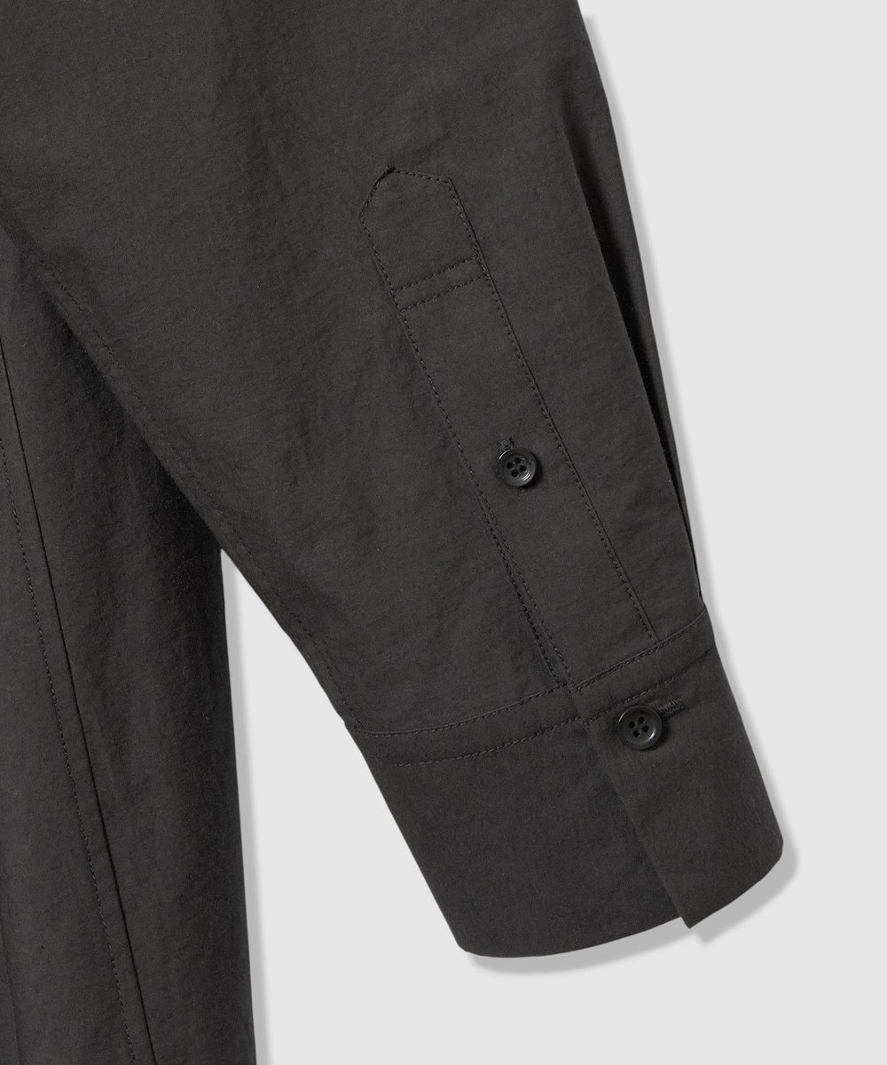 allureville 【ATELIER Line】タイプライターロングシャツ ブラック (95)