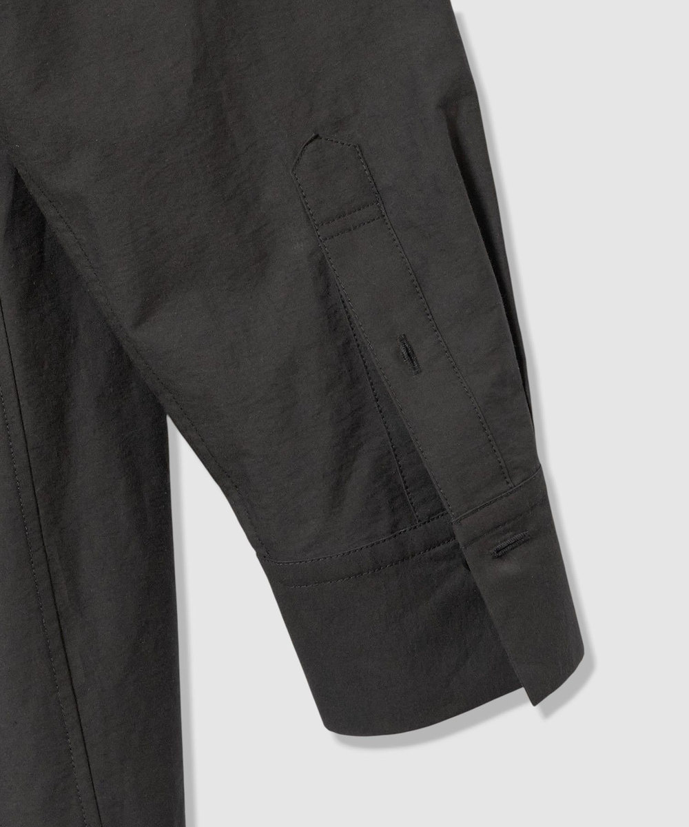 allureville 【ATELIER Line】タイプライターロングシャツ ブラック (95)