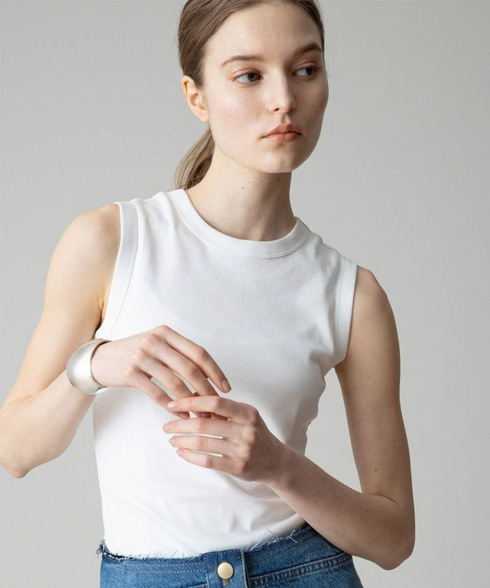 buying 【FLORE FLORE(フローレフローレ)】ESME TANK ホワイト (01)