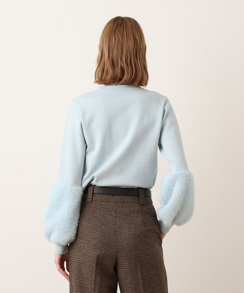 allureville フェザーカフプルオーバー サックス (63)