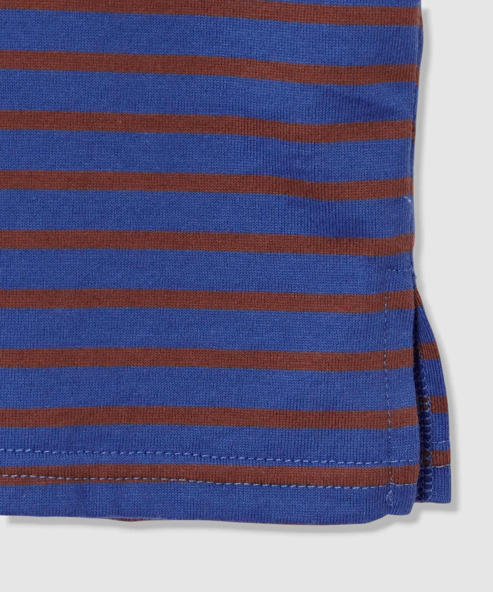 allureville カレッジライクロゴボーダーＴシャツ ブルー (61)