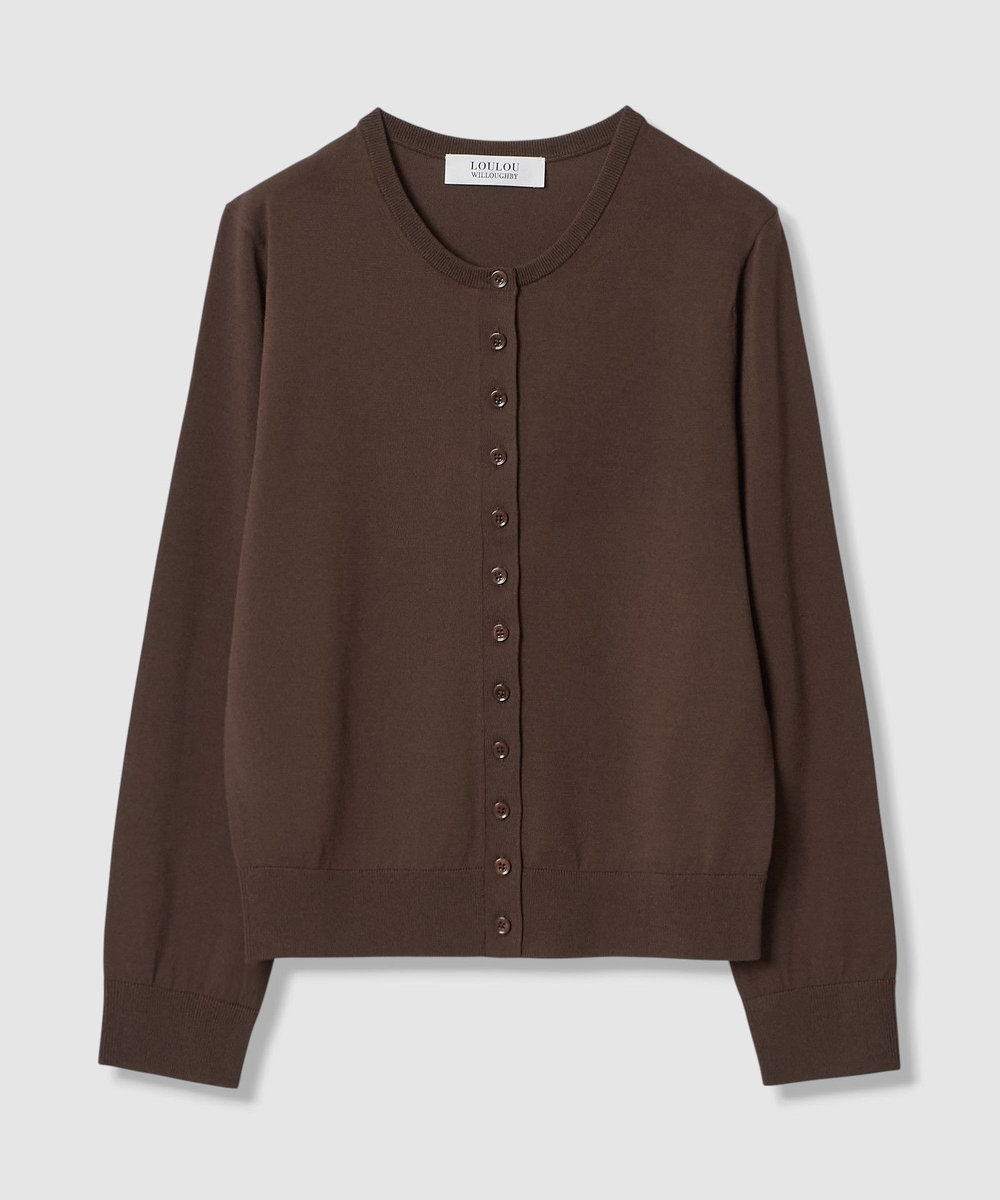 LOULOU WILLOUGHBY 【LOULOU WILLOUGHBY】MANYボタンカーディガン モカ (85)