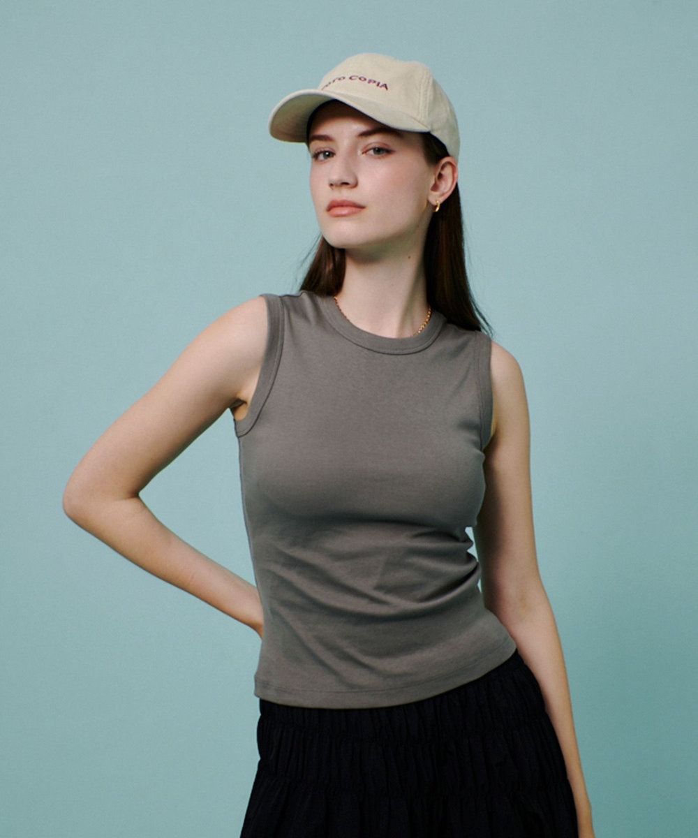 buying 【FLORE FLORE(フローレフローレ)】ESME TANK グレージュ (15)