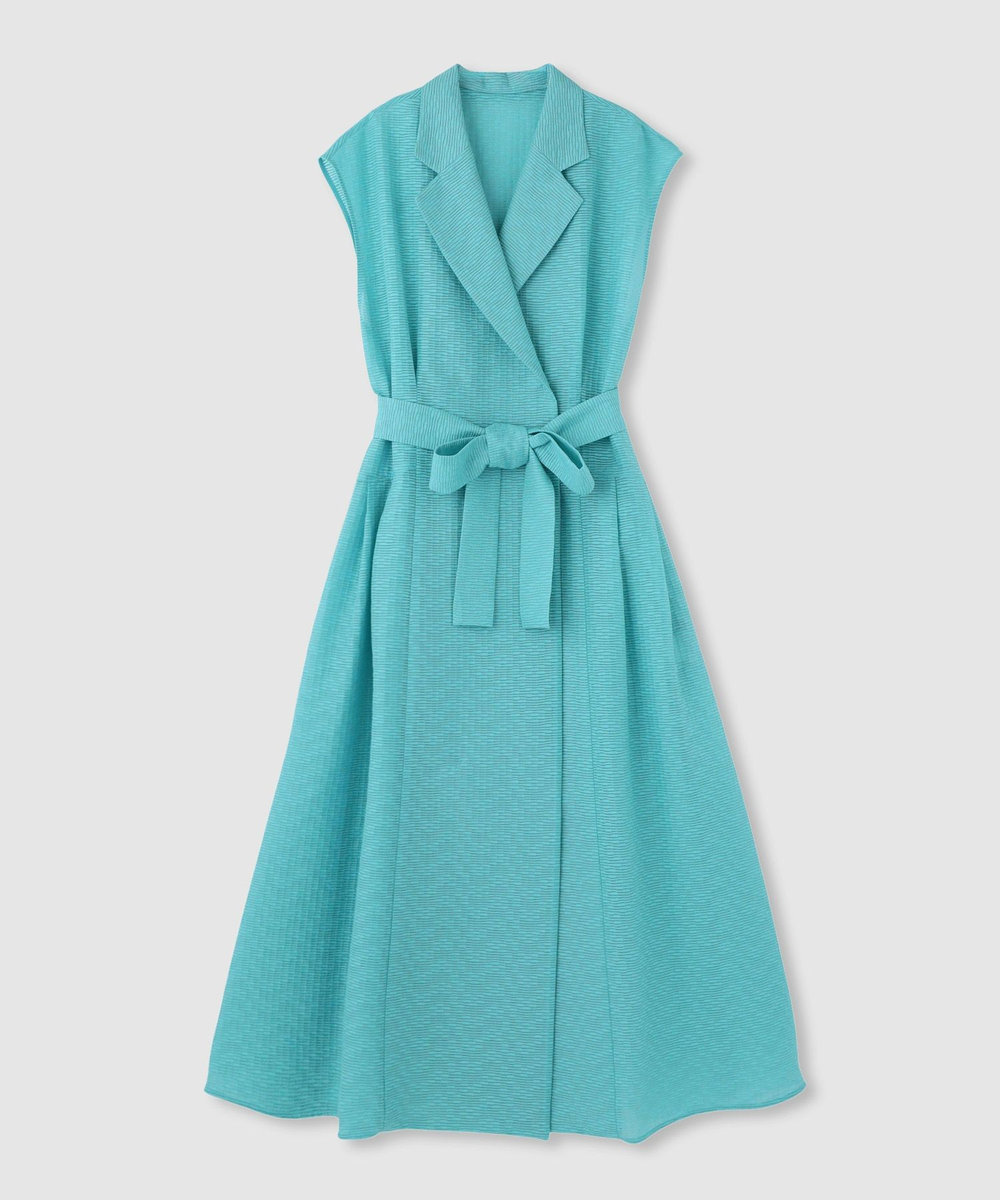 LOULOU WILLOUGHBY 【LOULOU WILLOUGHBY】シアージャガードテーラーワンピース ターコイズ (64)