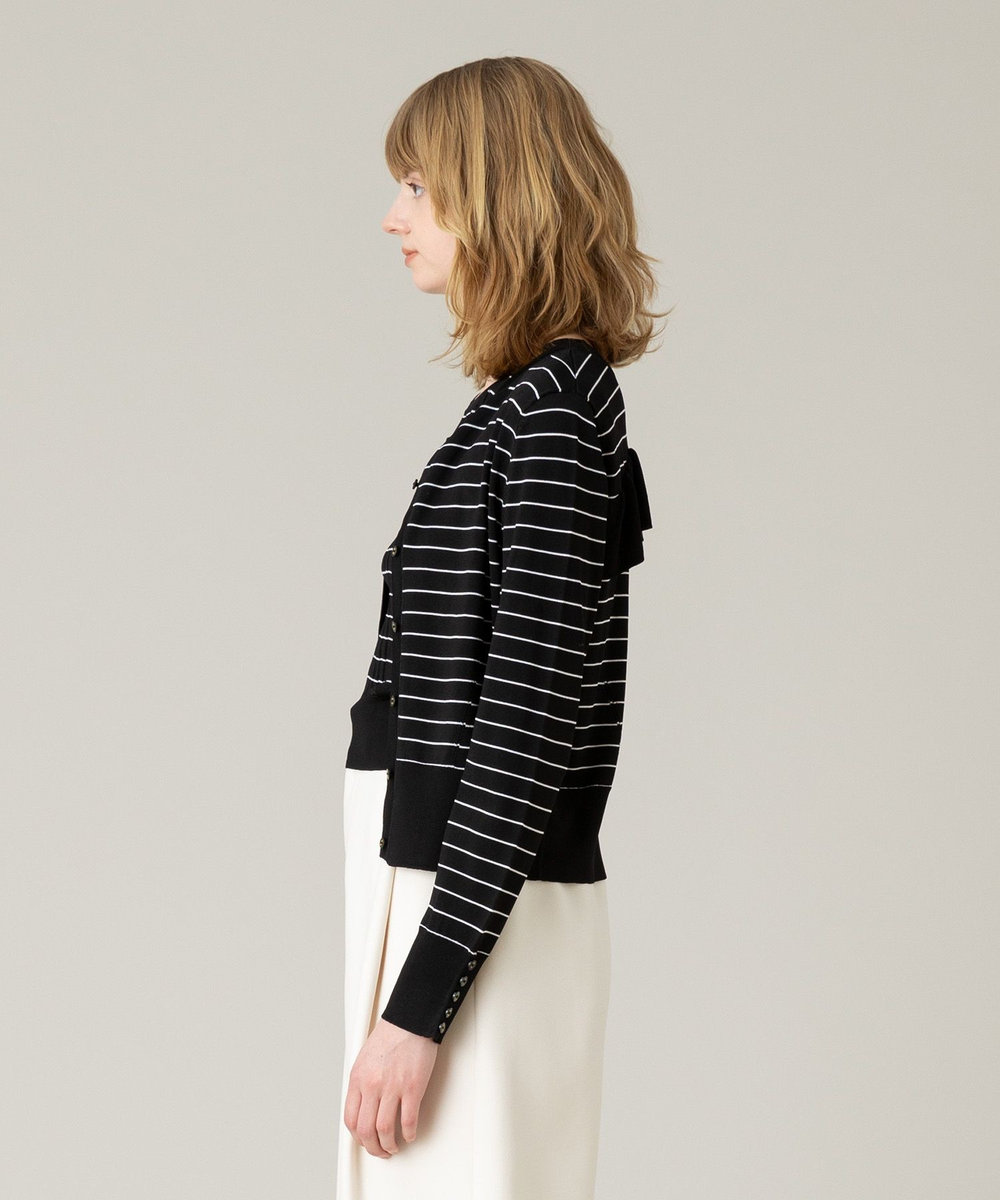 LOULOU WILLOUGHBY 【LOULOU WILLOUGHBY】バックフリリー2WAYカーディガン ブラック系 (98)