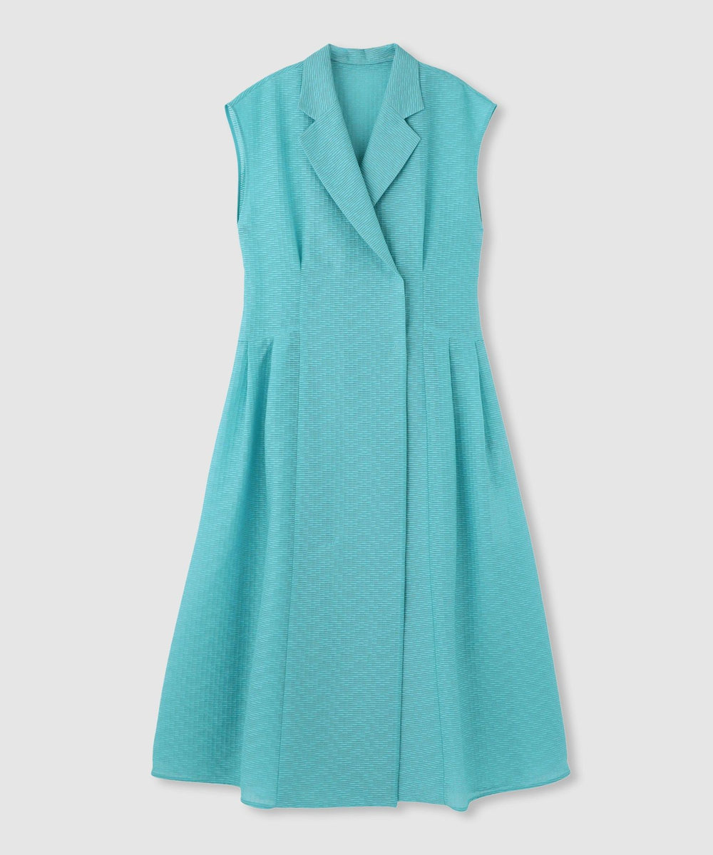 LOULOU WILLOUGHBY 【LOULOU WILLOUGHBY】シアージャガードテーラーワンピース ターコイズ (64)