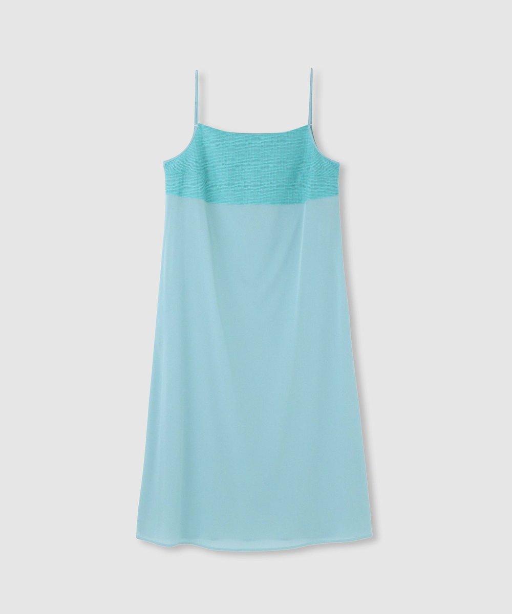 LOULOU WILLOUGHBY 【LOULOU WILLOUGHBY】シアージャガードテーラーワンピース ターコイズ (64)