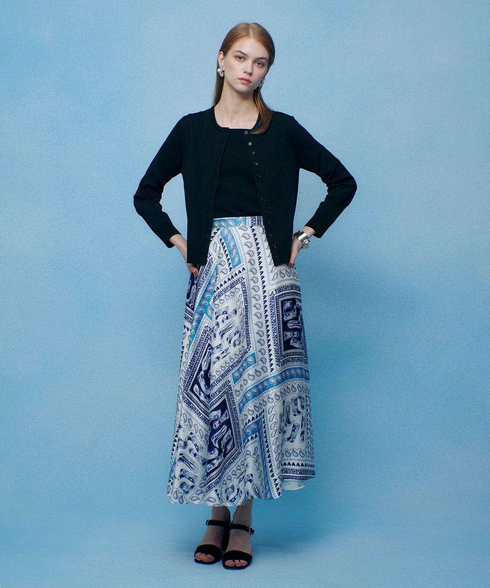 LOULOU WILLOUGHBY 【LOULOU WILLOUGHBY】MANYボタンカーディガン ブラック (95)