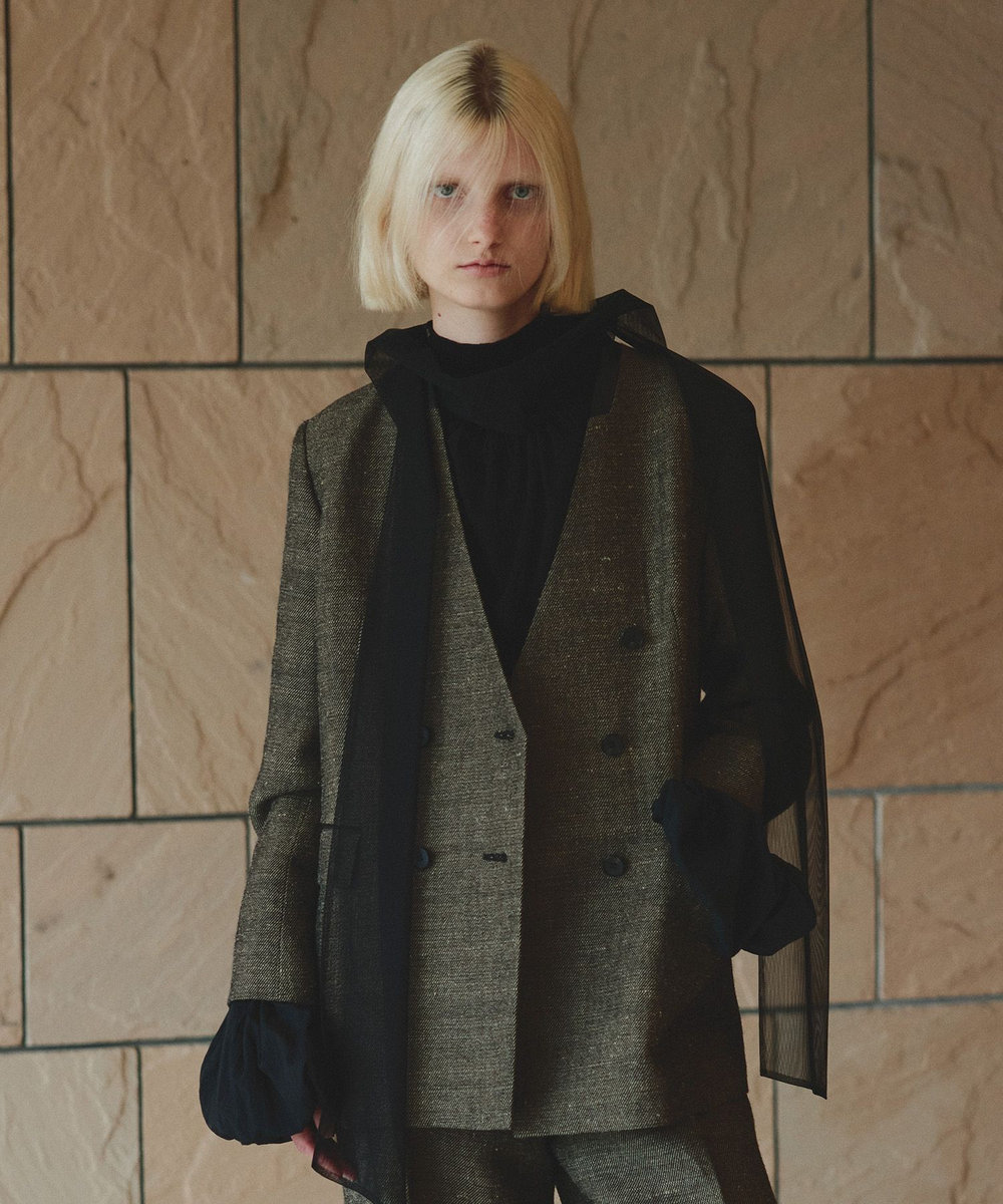 リネンウールダブルブレストジャケット|allureville OFFICIAL SITE