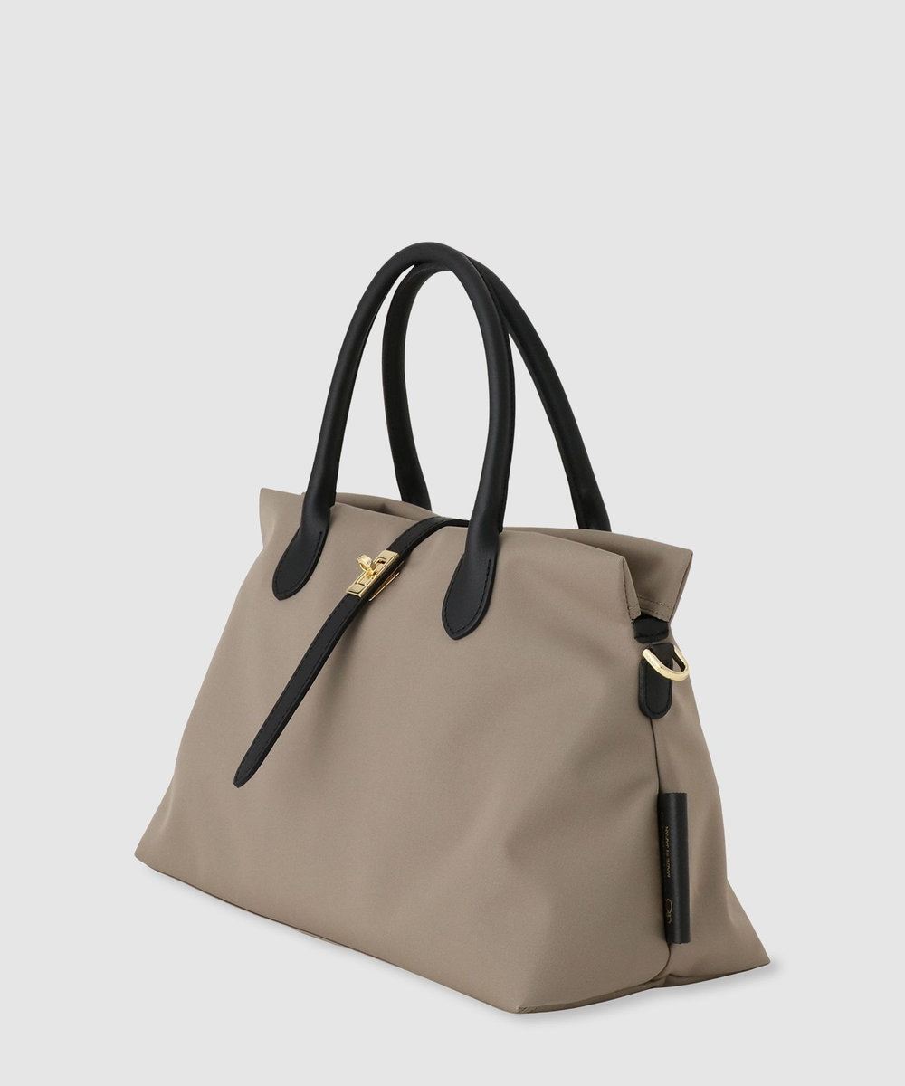 buying 【VIOLAd'ORO (ヴィオラドーロ)】ナイロンベルテッドトート モカ (85)