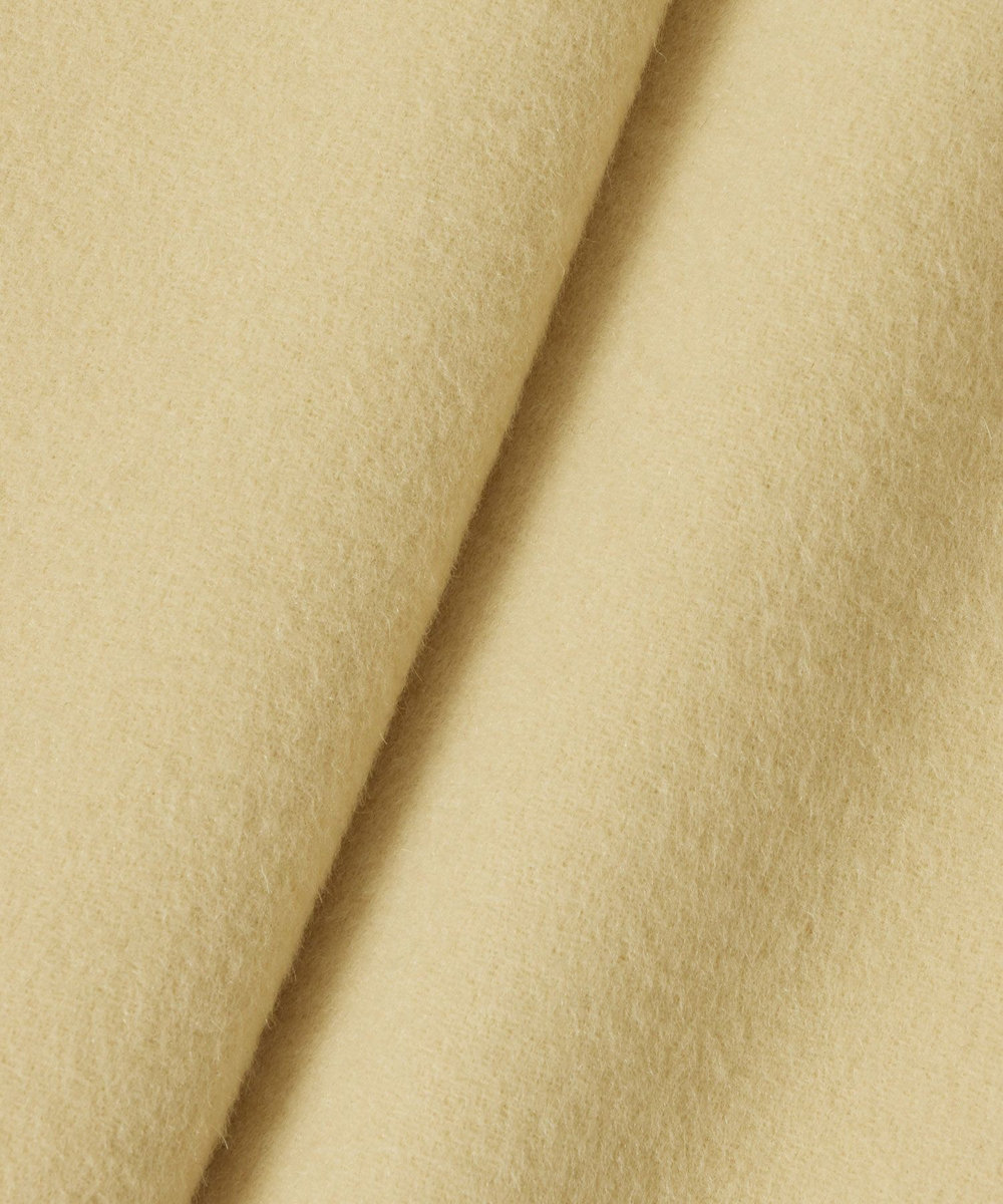 allureville カシミヤ混リバーミドルラップコート イエロー (21)