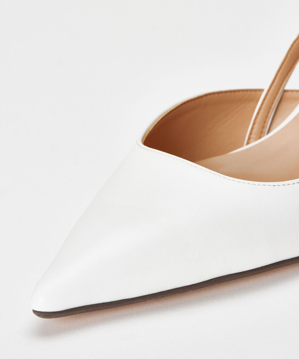 allureville ポインテッドスリングバック ホワイト (01)