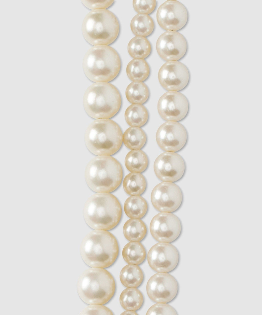 allureville 3連フェイクパールネックレス オフホワイト (02)