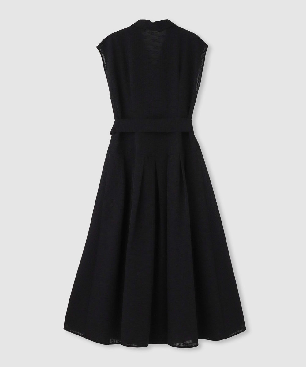 LOULOU WILLOUGHBY 【LOULOU WILLOUGHBY】シアージャガードテーラーワンピース ブラック (95)