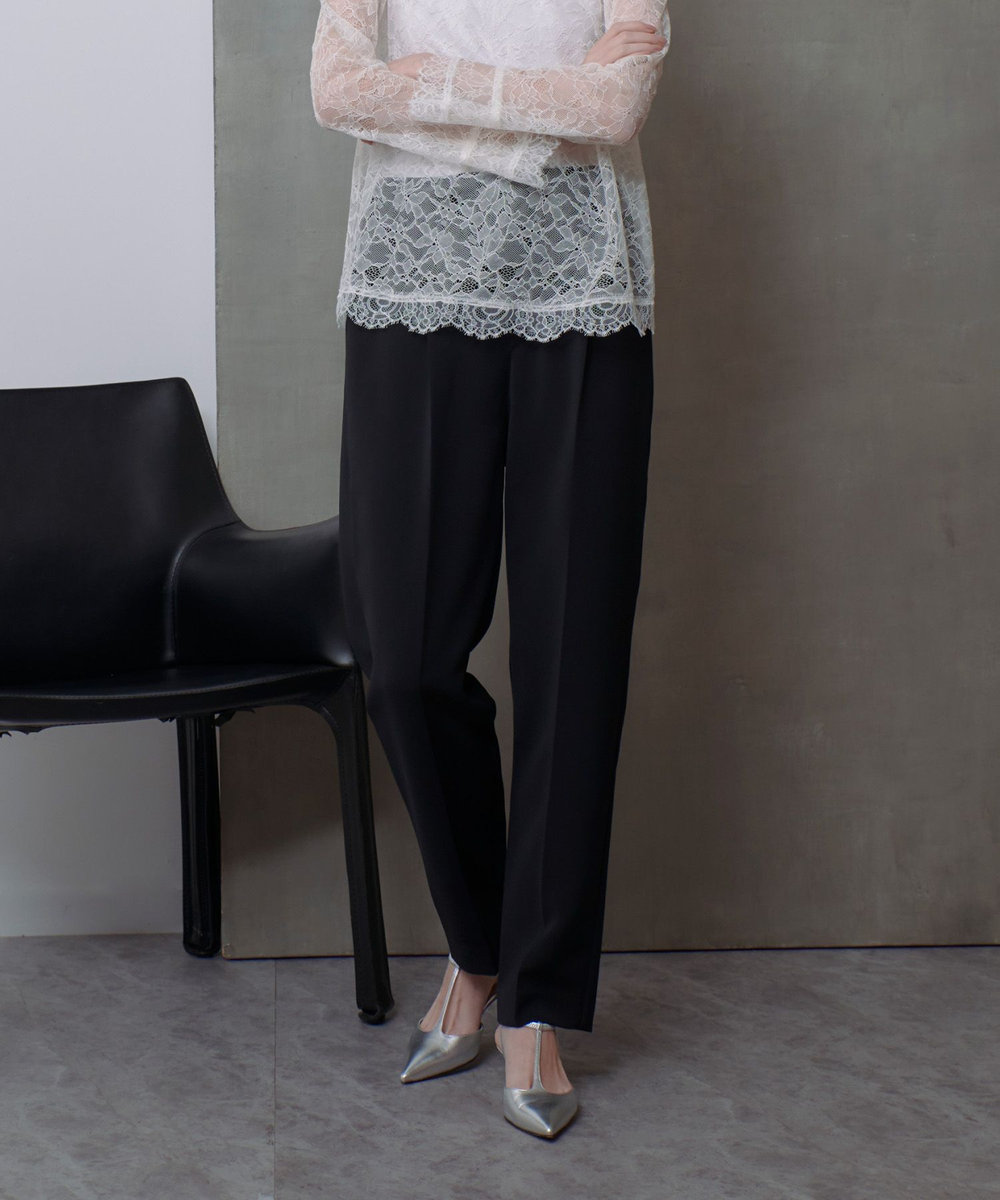 ダブルクロスタックテーパードパンツ|allureville OFFICIAL SITE