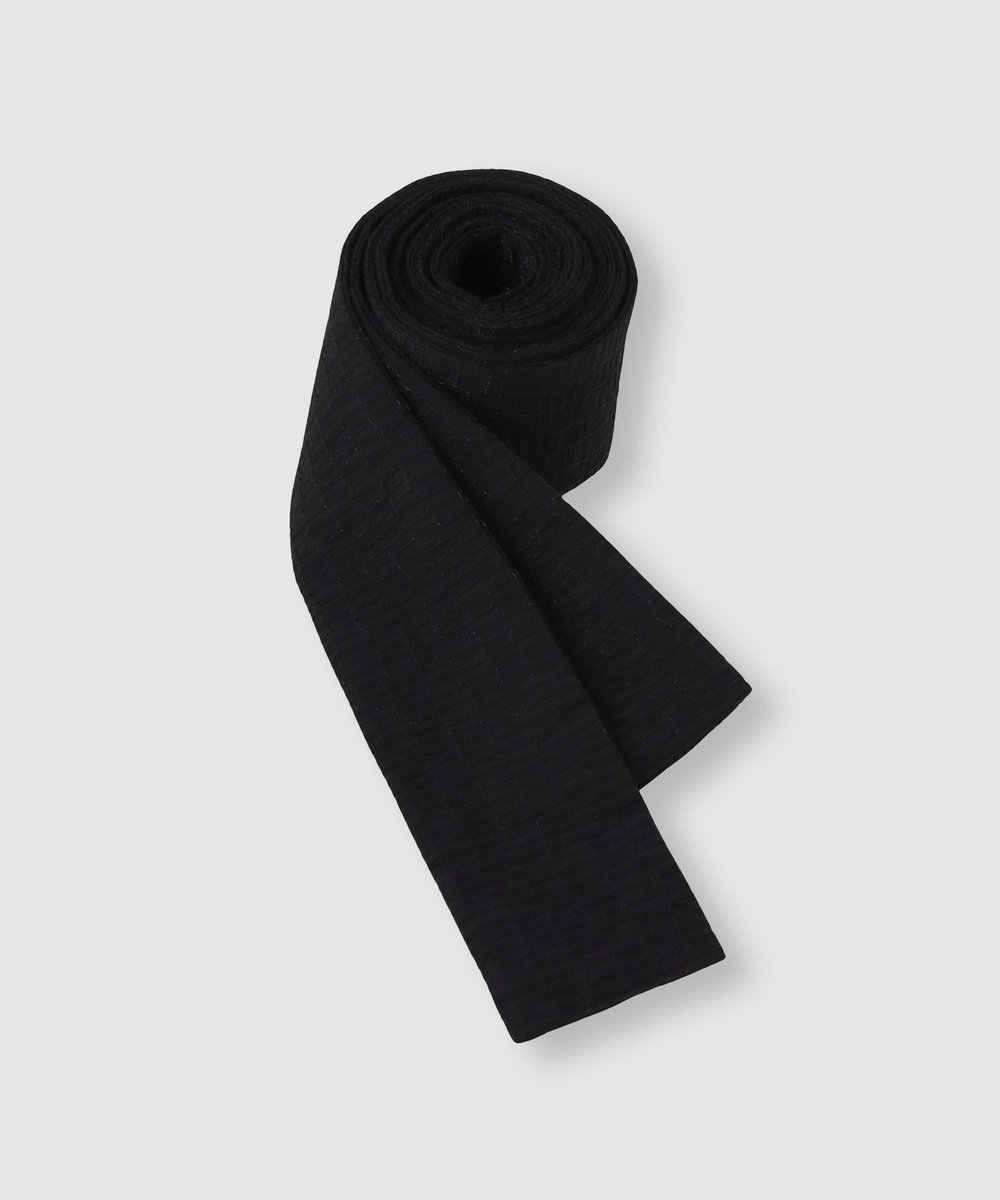 LOULOU WILLOUGHBY 【LOULOU WILLOUGHBY】シアージャガードテーラーワンピース ブラック (95)