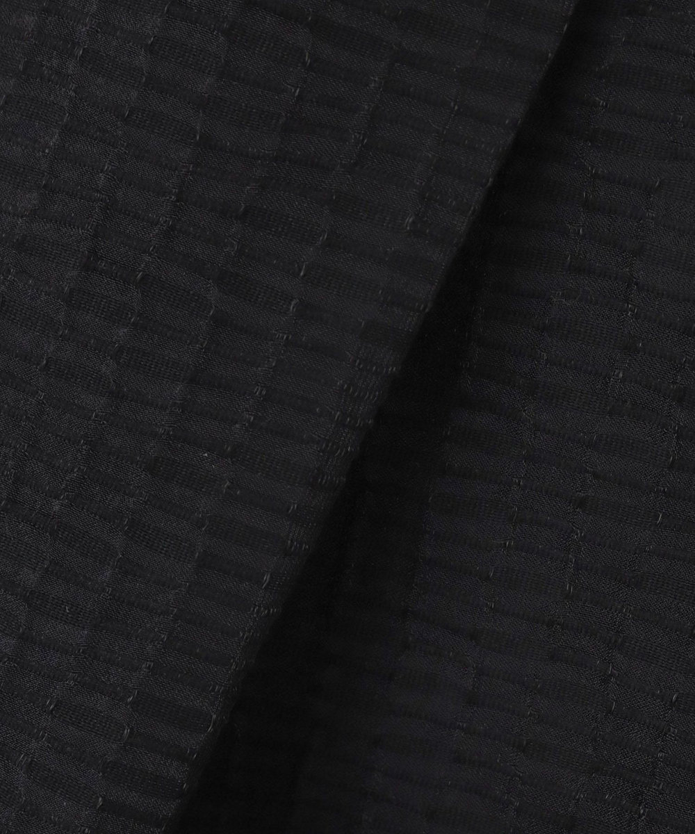 LOULOU WILLOUGHBY 【LOULOU WILLOUGHBY】シアージャガードテーラーワンピース ブラック (95)