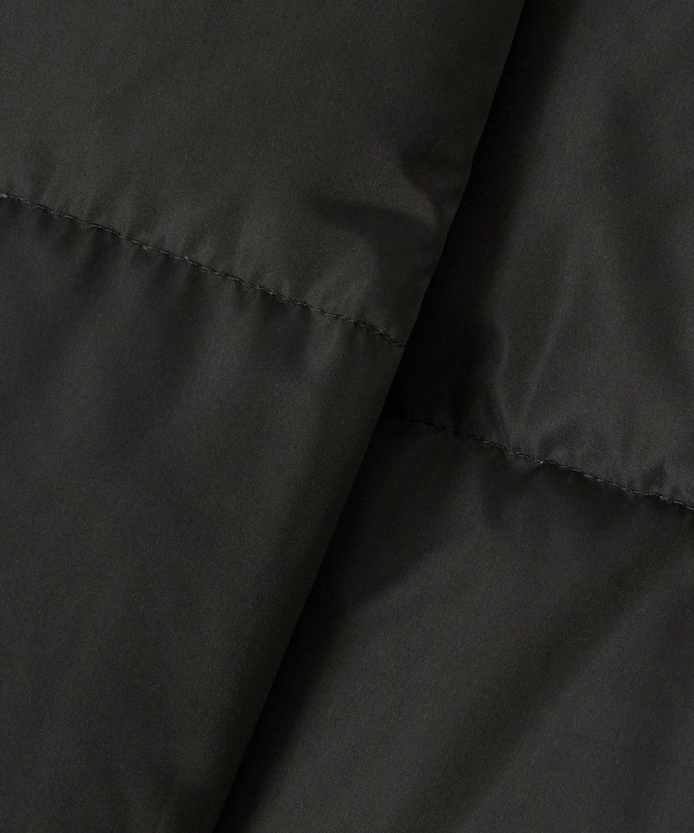 allureville ファーカラーショートダウンコート ブラック (95)