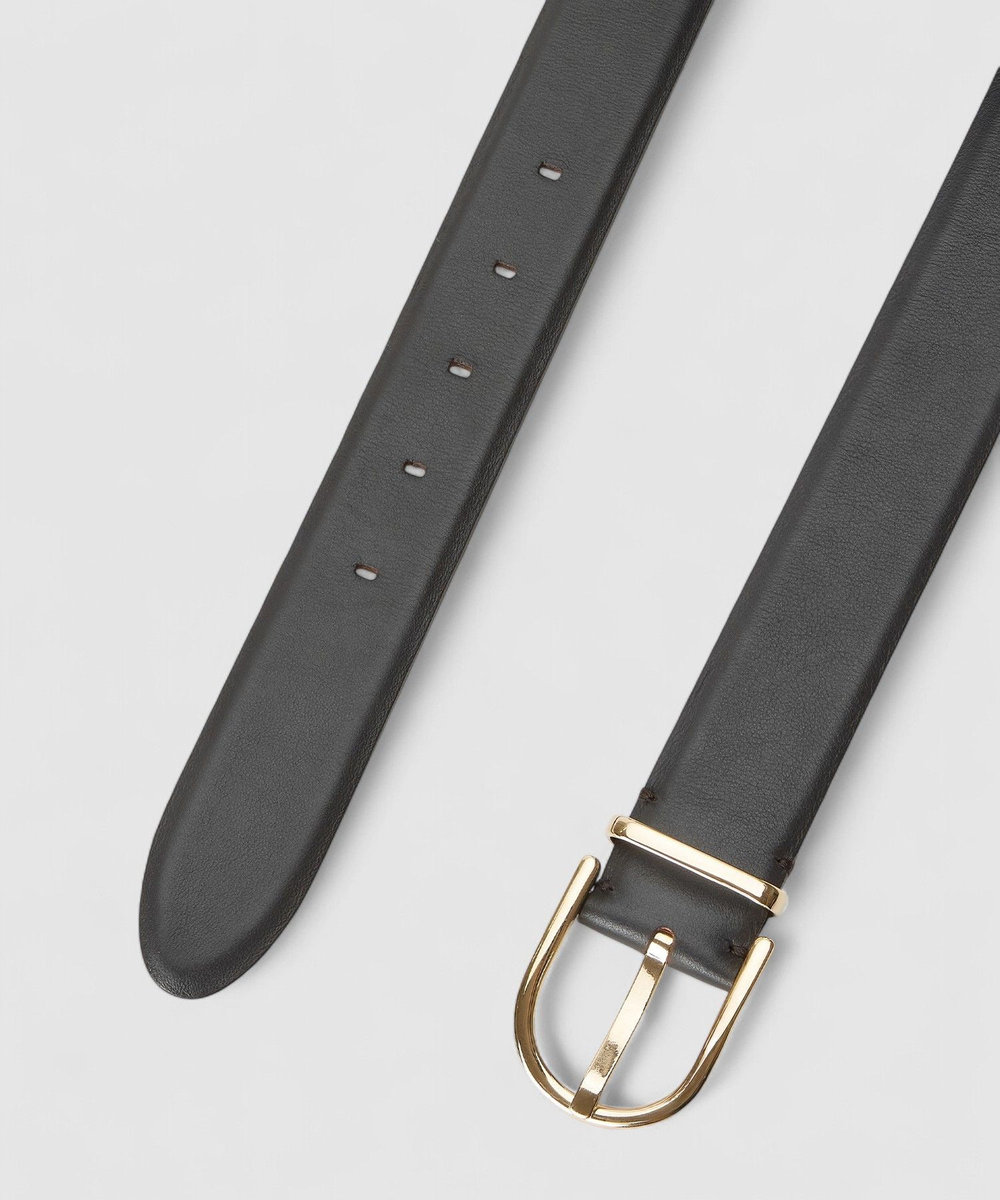 buying 【MANUELA FIRENZE(マニュエラ フィレンツェ)】オーバルバックルベルト ダークブラウン (82)