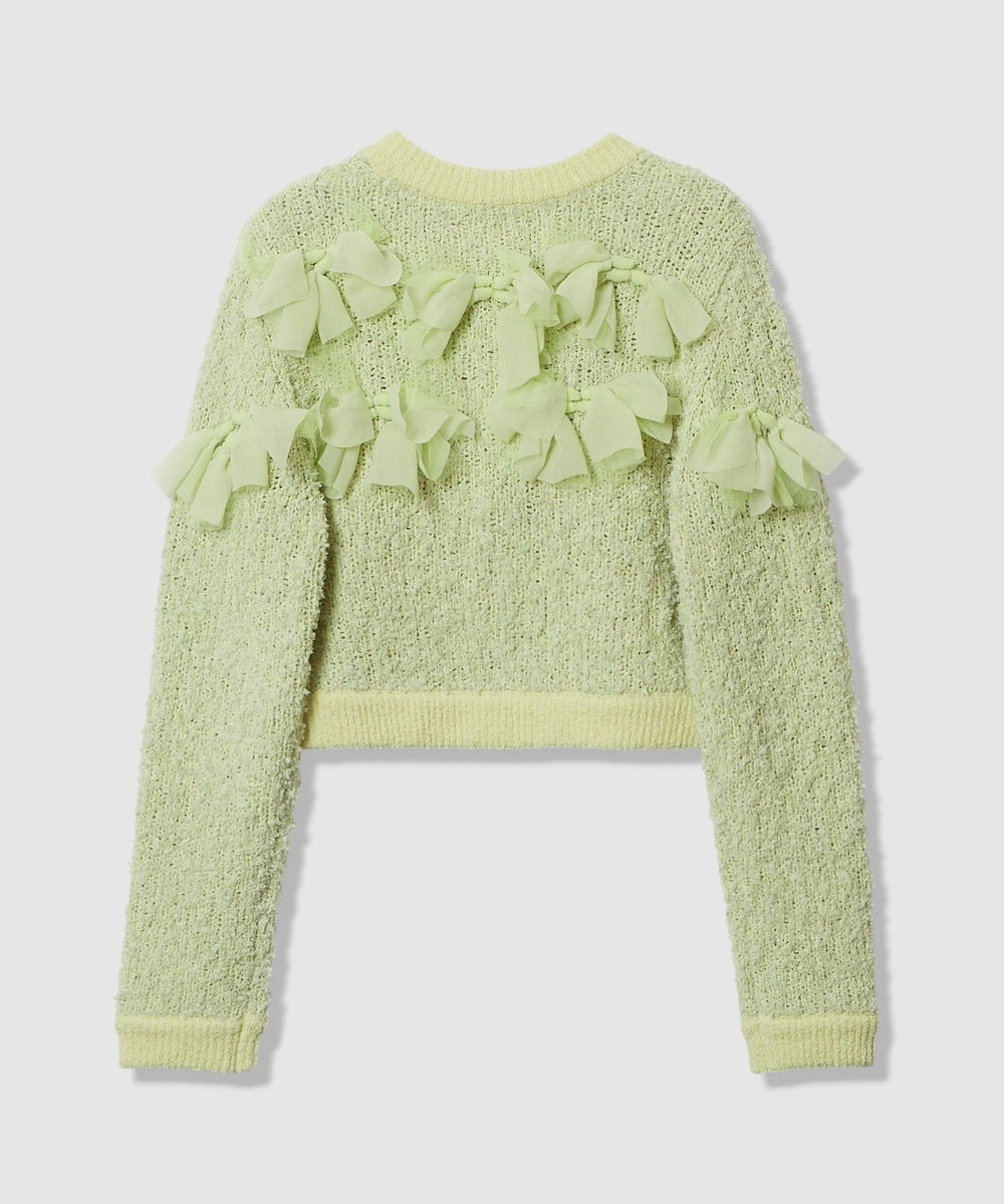 LOULOU WILLOUGHBY 【LOULOU WILLOUGHBY】ペタルパピヨンカーディガン イエロー (21)