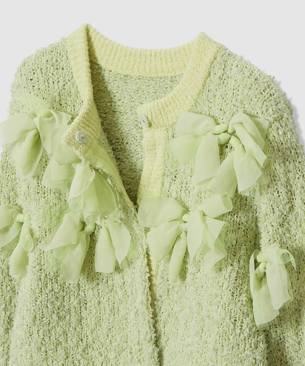 LOULOU WILLOUGHBY 【LOULOU WILLOUGHBY】ペタルパピヨンカーディガン イエロー (21)