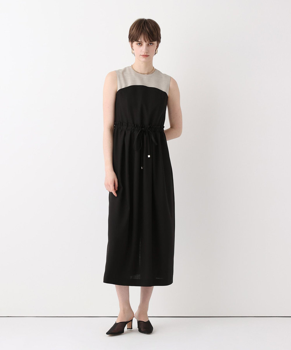 allureville 切替ドロストＩラインワンピース ブラック (95)