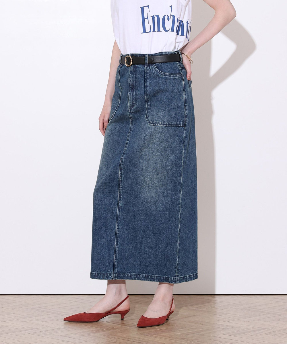allureville デニムベイカースカート インディゴ (66)