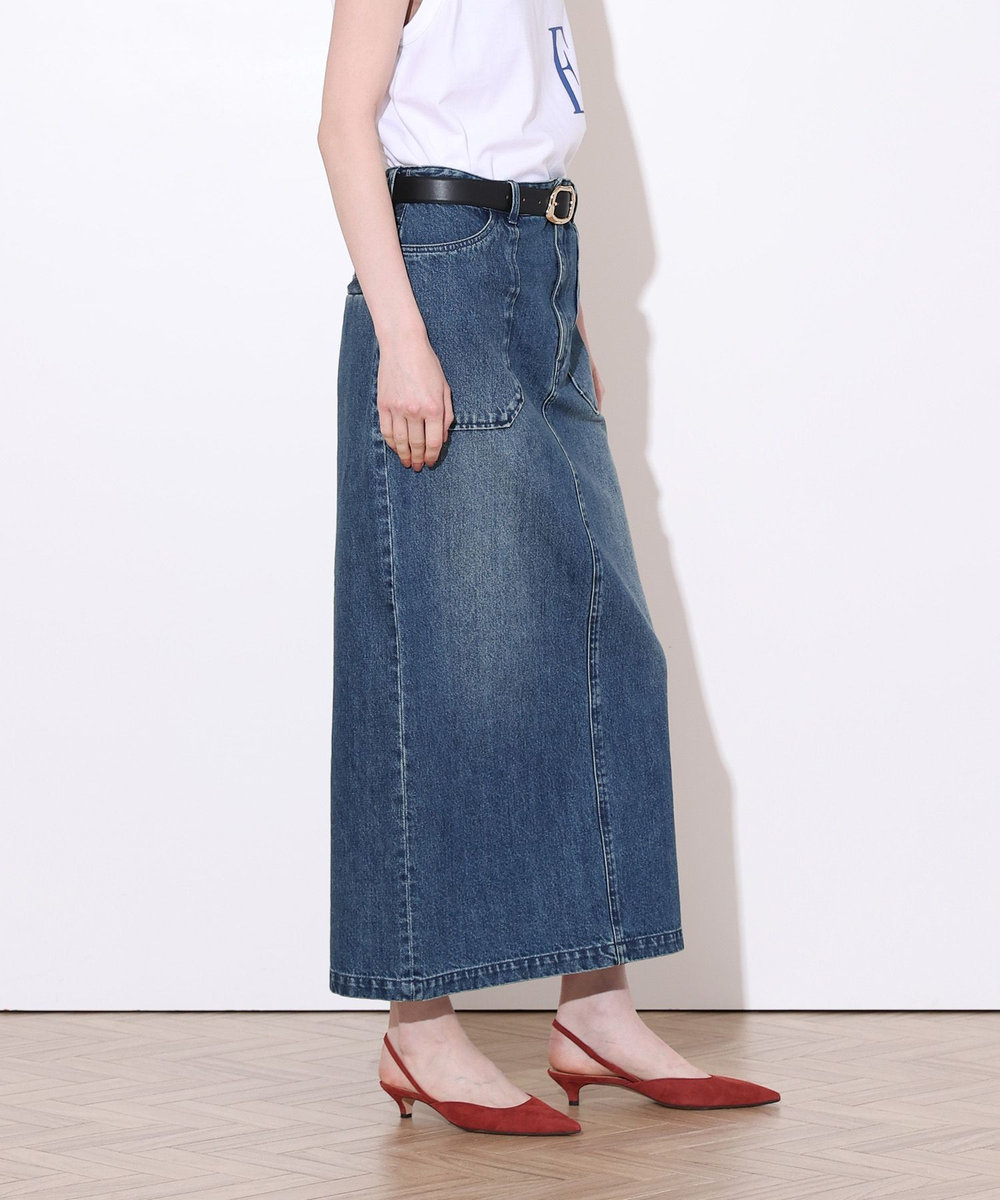 allureville デニムベイカースカート インディゴ (66)