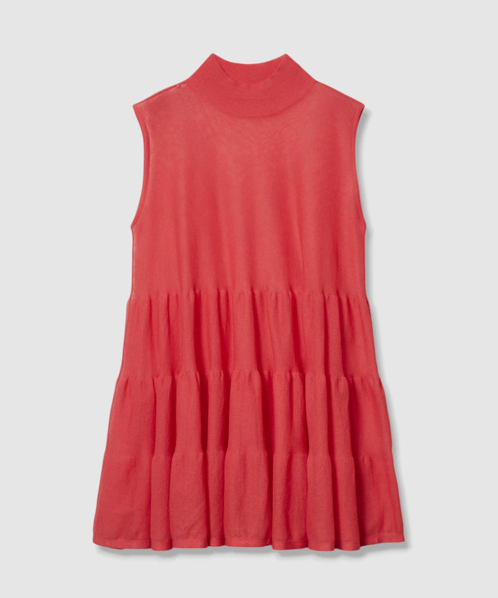 allureville シアーティアードチュニック レッド (43)