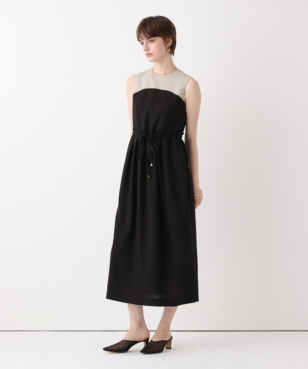 allureville 切替ドロストＩラインワンピース ブラック (95)