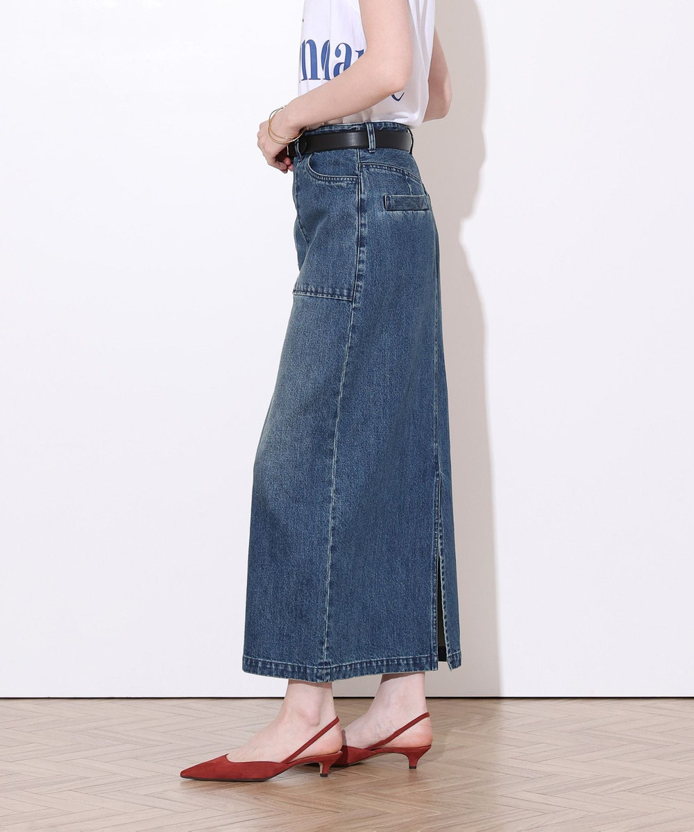 allureville デニムベイカースカート インディゴ (66)