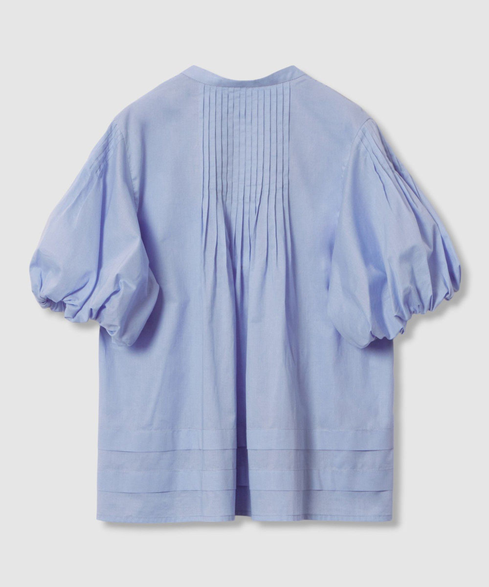 allureville ピンタックデザインスリーブブラウス サックス (63)