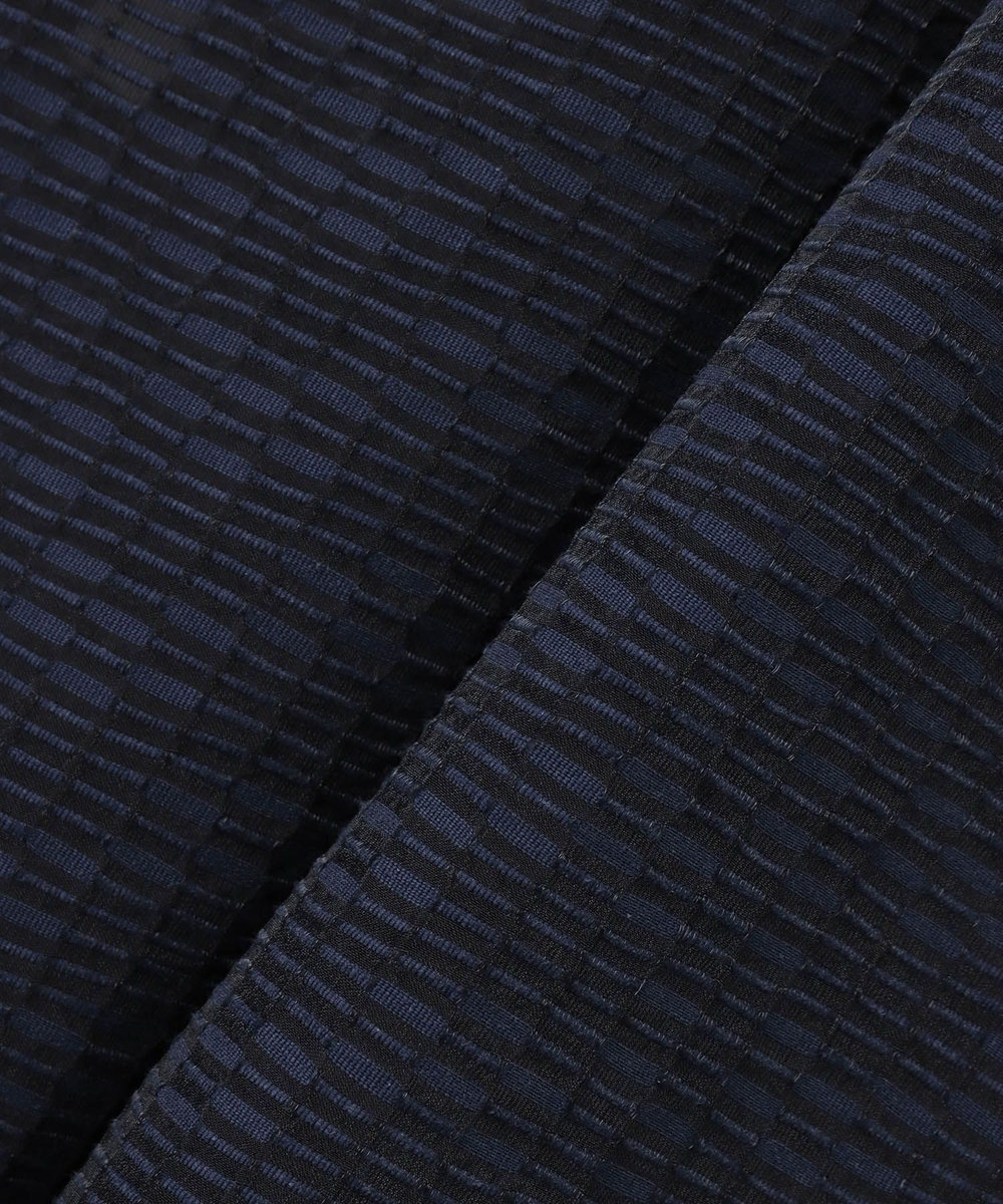 LOULOU WILLOUGHBY 【LOULOU WILLOUGHBY】シアージャガードテーラーワンピース ネイビー (65)