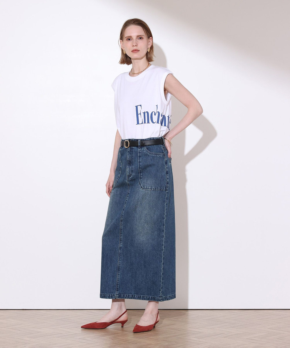allureville デニムベイカースカート インディゴ (66)