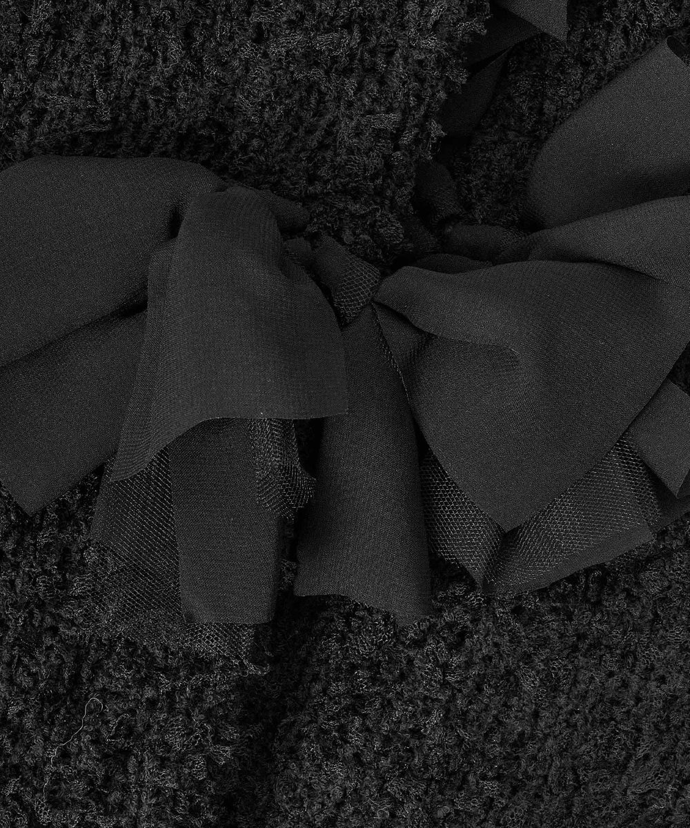 LOULOU WILLOUGHBY 【LOULOU WILLOUGHBY】ペタルパピヨンカーディガン ブラック (95)