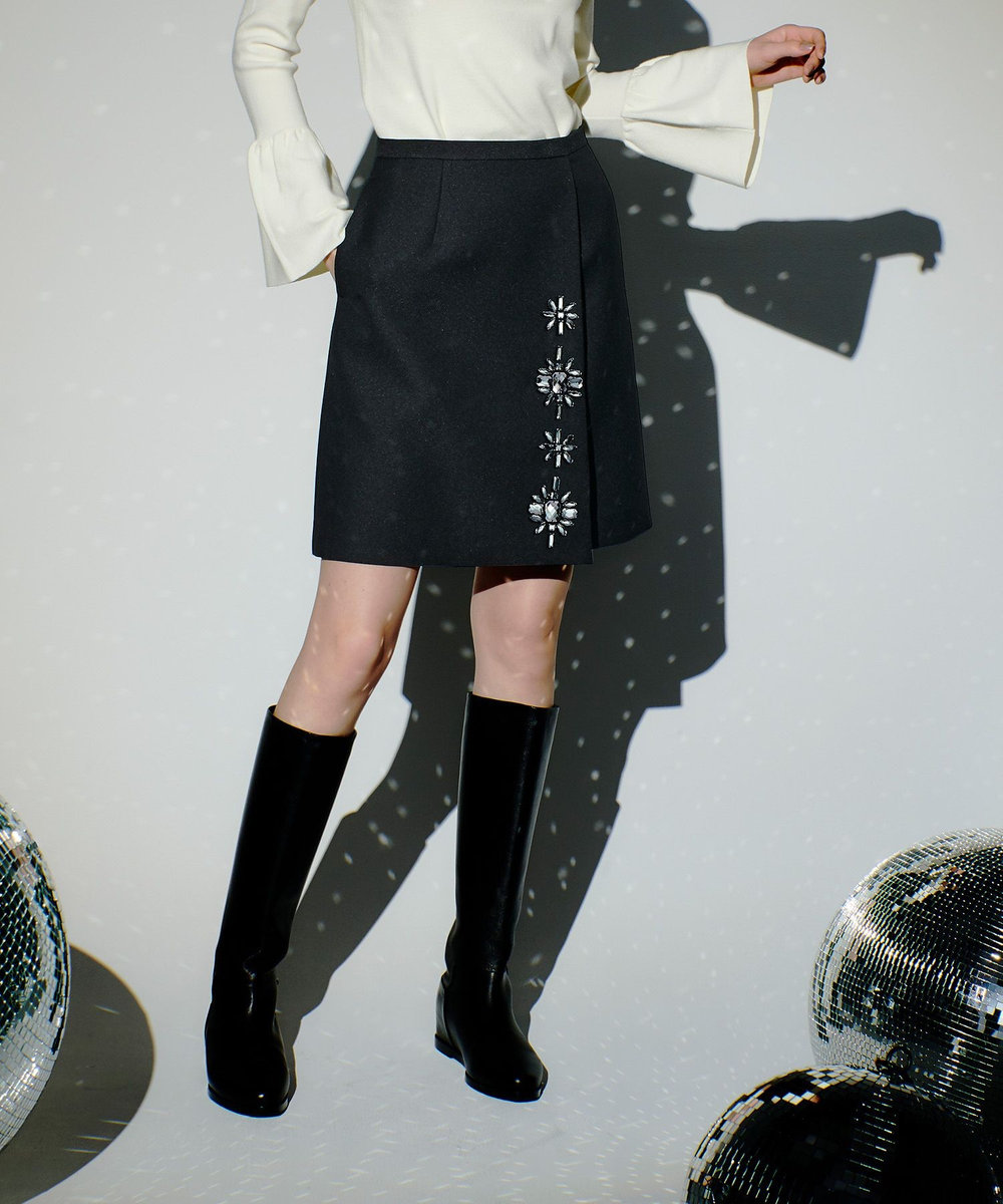 LOULOU WILLOUGHBY】ビジューミニスカート|allureville OFFICIAL SITE