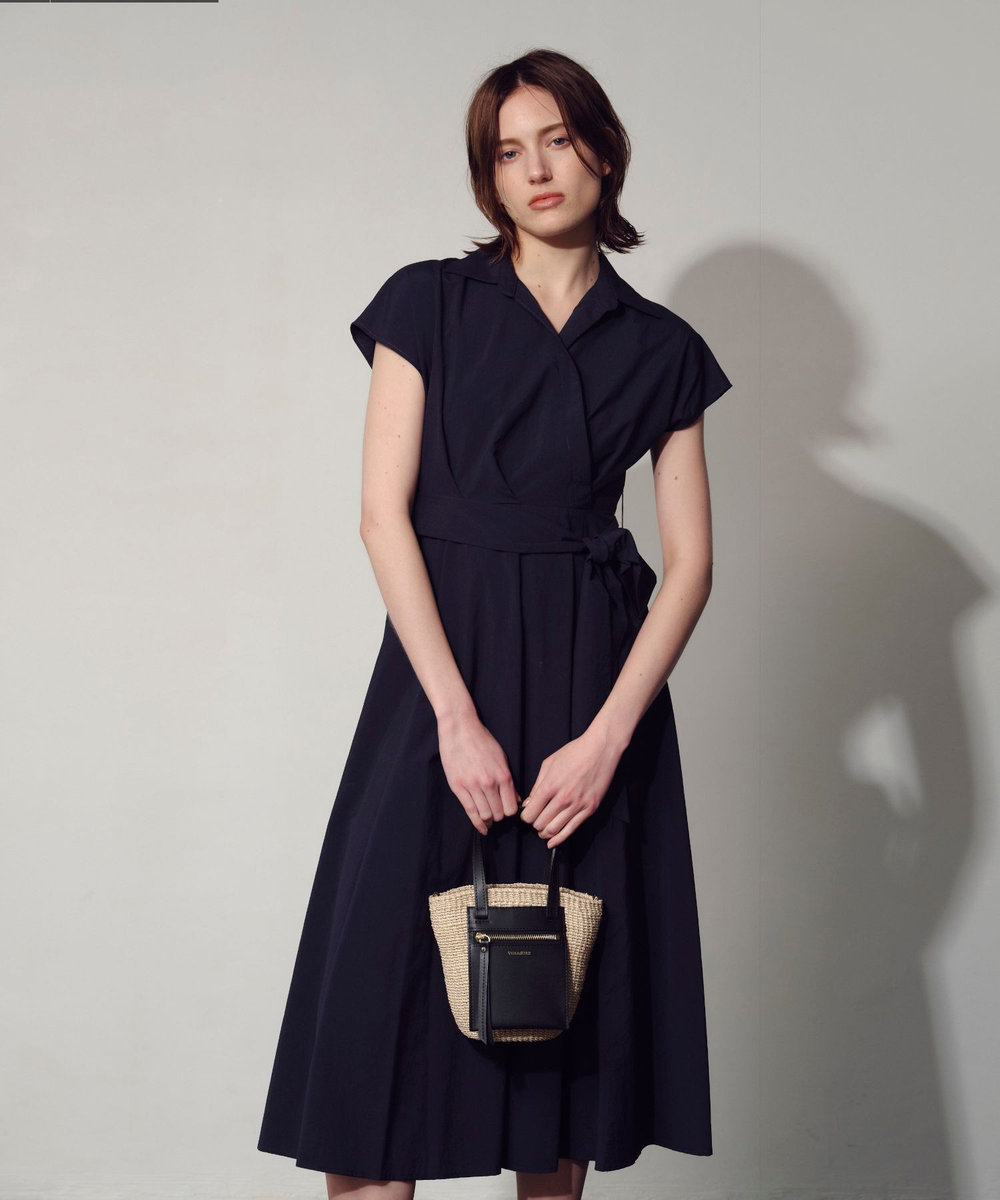 【極美品】24AW アルアバイル ソモウライクポリカシュクール ワンピース M trim_ofalv_item22b23230f4ff11f