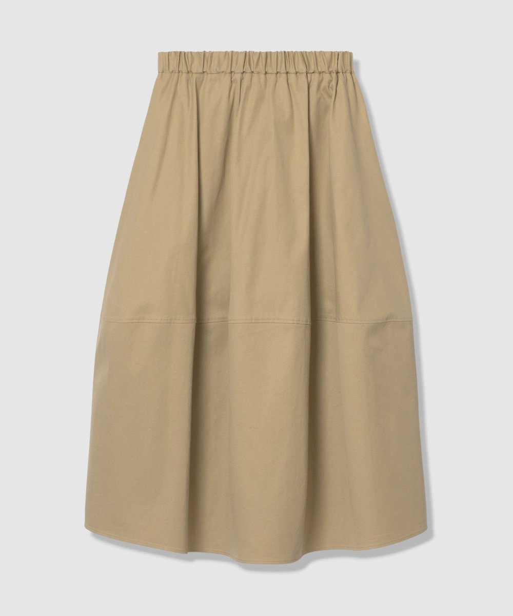 allureville チノバルーンギャザースカート ベージュ (11)