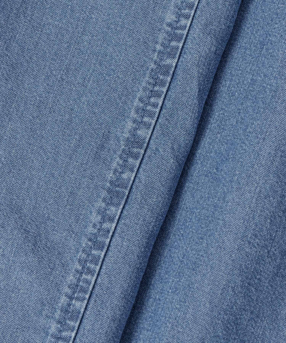 allureville 【WEB・一部店舗別注】デニムボウブラウス ブルー系 (68)