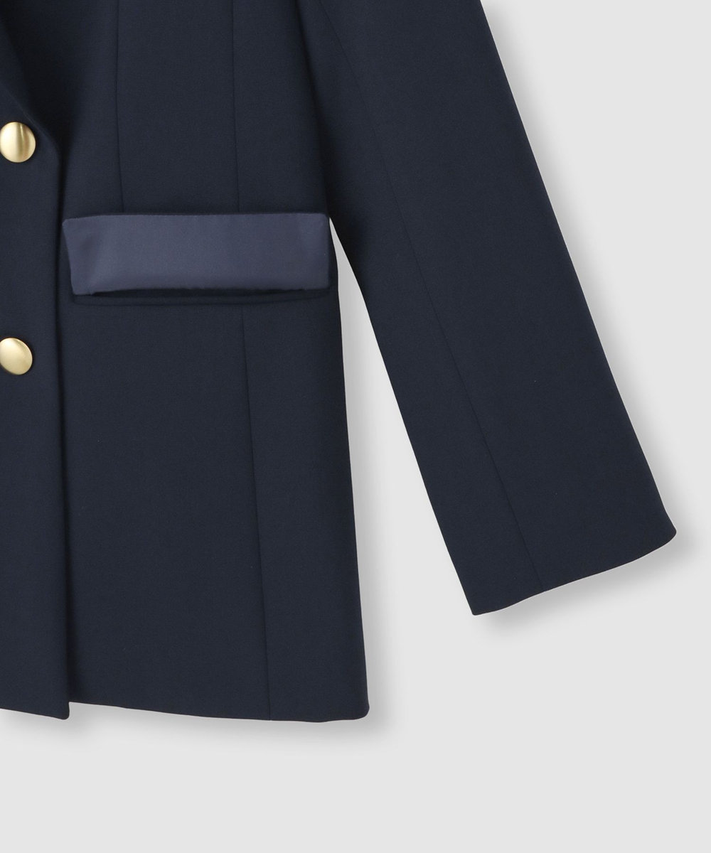 allureville リオペルダブルブレストジャケット ネイビー (65)