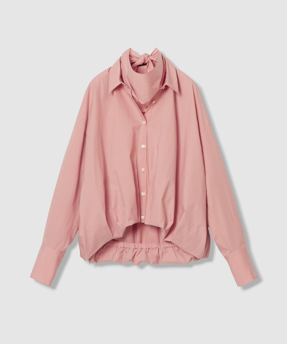 allureville 【WEB・一部店舗別注】スカーフ付バルーンシャツ ピンク (41)
