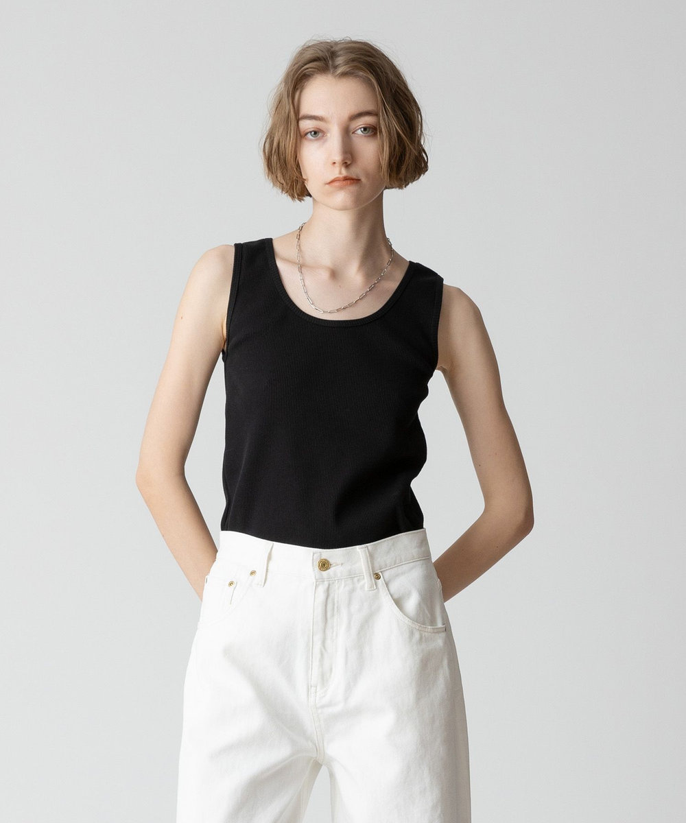 allureville スクープネックタンク ブラック (95)