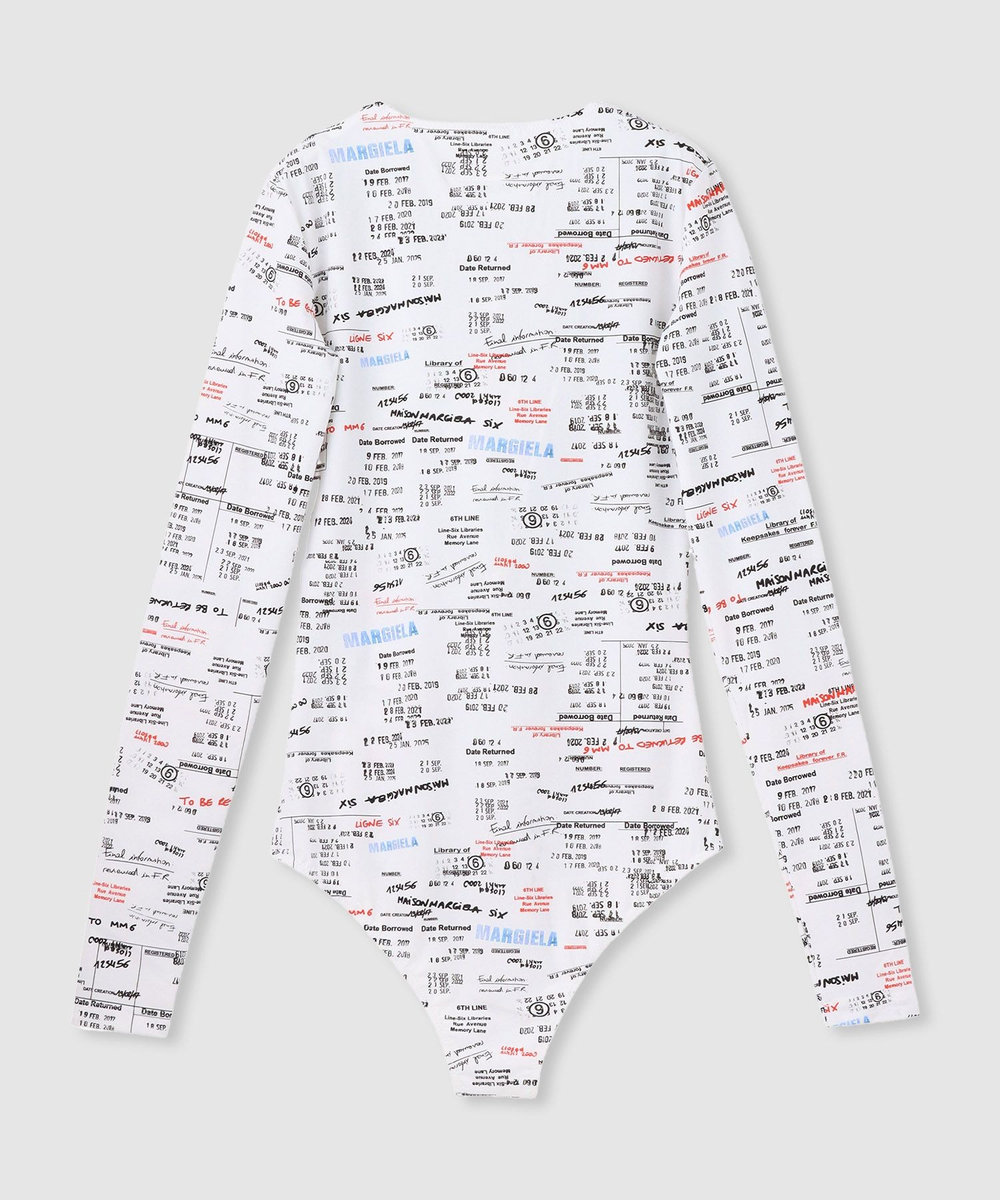 buying 【MM6 Maison Margiela/エムエム6 メゾン マルジェラ】プリントボディ ホワイト系 (08)