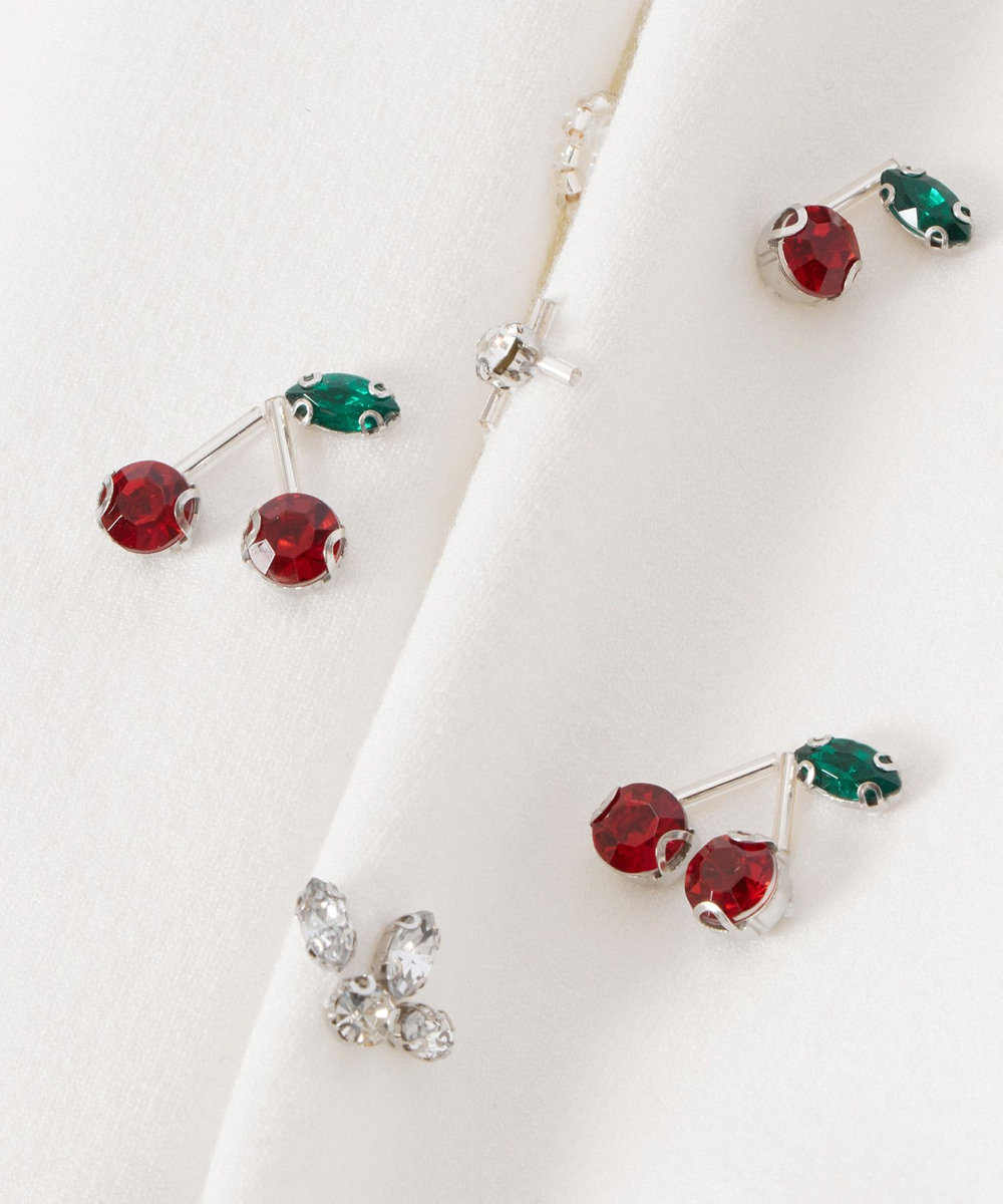 LOULOU WILLOUGHBY 【LOULOU WILLOUGHBY】CHERRYビジューカーディガン オフホワイト (02)